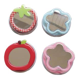 韩风ins蓝花朵镜子磁吸支架适用MagSafe手机强力吸附桌面懒人支架