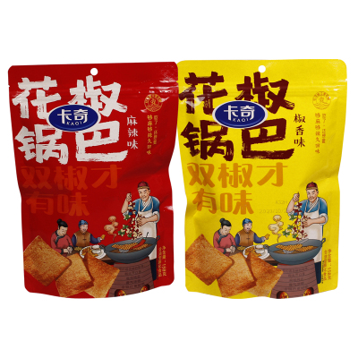 卡奇花椒大片锅巴158g膨化食品