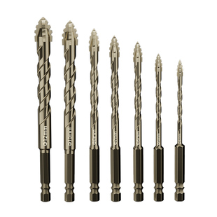 蓝胜四刃锯齿偏心钻全瓷砖混凝土六角打孔钻头钻孔神器超硬开孔