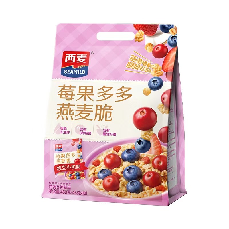 西麦水果燕麦脆450g袋多种口味