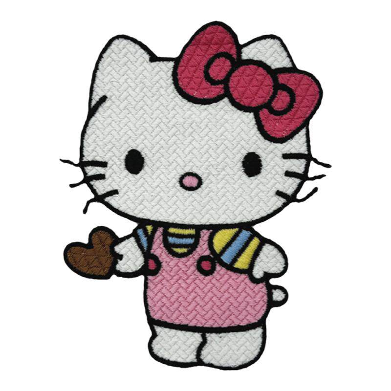 卡通可爱萌Kitty猫玉桂狗刺绣布贴服装补丁修补辅料书包贴布凯蒂