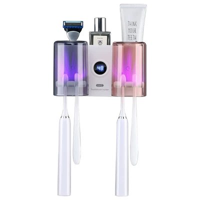 情侣牙刷牙杯消毒器收纳