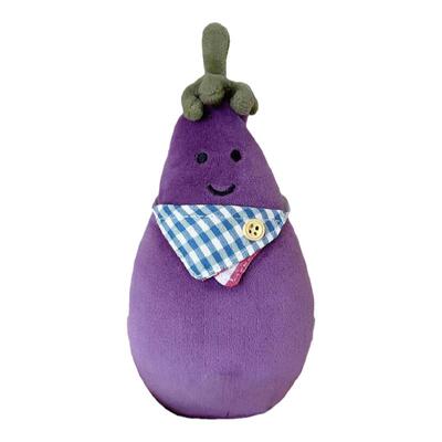 适用jellycat紫色茄子衣服17cm眼镜包包帽子围巾茄子娃衣配饰件