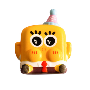 网红海棉宝宝派大星可爱捏捏乐慢回弹解压玩具发泄减压绵卡通摆件