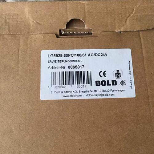 议价原装DOLD多德继电器LG5929.60/100/61 AC/DC24V (0061923)