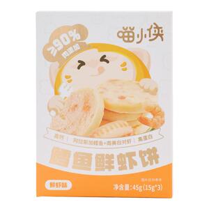喵小侠鳕鱼鲜虾饼高钙高蛋白儿童早餐零食，送宝宝婴幼儿辅食食谱