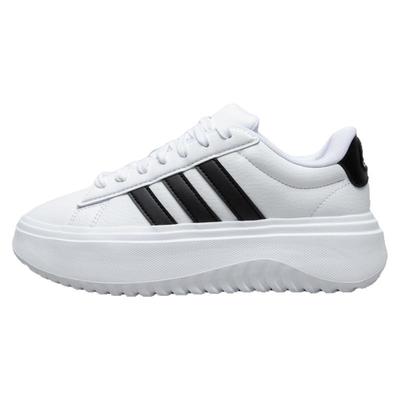 阿迪达斯板鞋女鞋秋季新款厚底显高小白鞋平底鞋子正品女款运动鞋