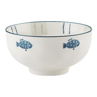 日式米饭碗10个装陶瓷吃饭碗家用2026新款釉下彩餐具高颜值小碗