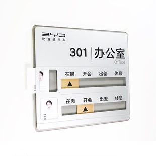 人员去向牌定制 工作人员去向告知牌 在岗开会外出 姓名可更换