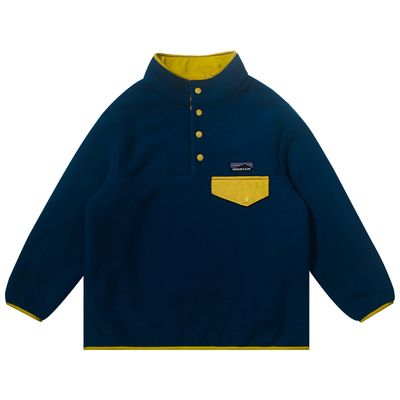 男童半开领登山绒保暖卫衣外套潮