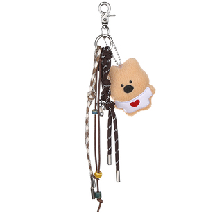 GUUKA潮牌可爱西高地小狗钥匙扣男女裤链 包包挂饰小挂件编绳腰链