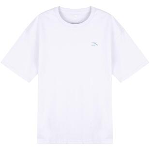 安踏短袖t恤男2026夏季新款潮牌衣服棉质白色体恤宽松圆领半袖男
