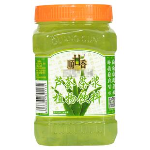 广村蜂蜜芦荟茶浆950克果肉茶酱茶浆花果柠檬百香果酱西番莲