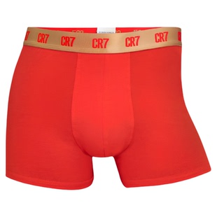 CR7官方正品C罗同款纯棉男士内裤本命年新年红运动四角裤平角内裤