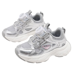 ABCKIDS女童鞋子2025秋季新款儿童时尚运动鞋网面百搭休闲老爹鞋