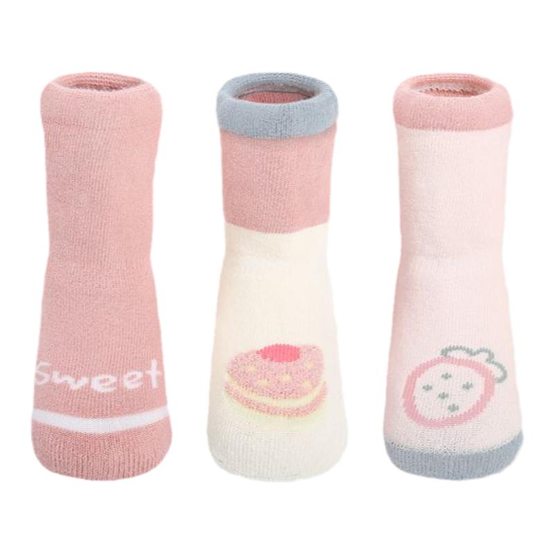 秋冬加厚保暖婴儿中筒袜
