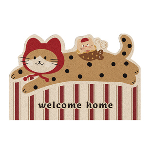 卡通入户门地垫2024新款丝圈门口进门脚垫家用防滑耐脏玄关地毯