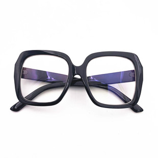 封帆原宿同款大框眼镜女网红黑框复古方形粗腿街拍素颜超轻眼镜框