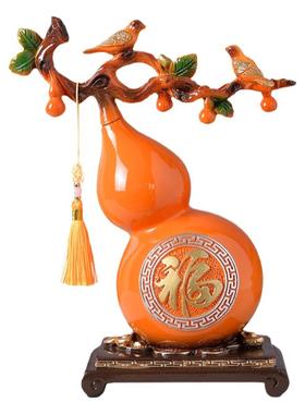 福禄双喜花鸟葫芦客厅装饰摆件