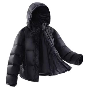 【含绒95%高充绒】太平鸟男装冬季新款连帽短款羽绒服排骨面包服