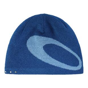 WithoutMe/VULCAN透气情侣冷帽蓝色LOGO显脸小针织毛线包头绒线帽