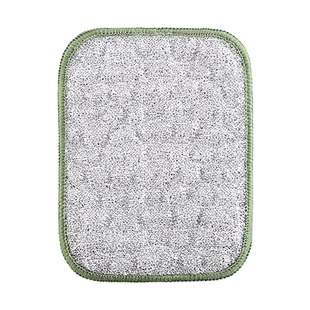 厨房专用钢丝洗碗布银丝棉纱洗碗巾双层加厚不易沾油抹布刷碗神器