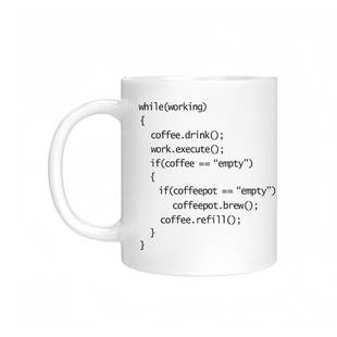 Coffee++ Program 程序员IT 陶瓷咖啡杯创意马克杯C+代码喝水杯子
