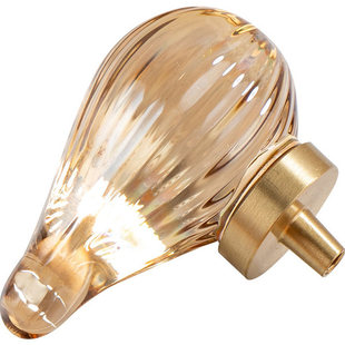 水晶热气球香槟色抽屉衣柜门把手橱柜子简约透明欧式拉手水晶拉手