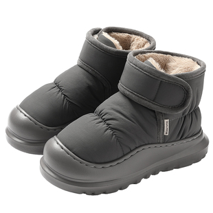 雪地靴男款冬季加绒加厚2025新款高帮保暖包跟防水男士棉鞋户外穿