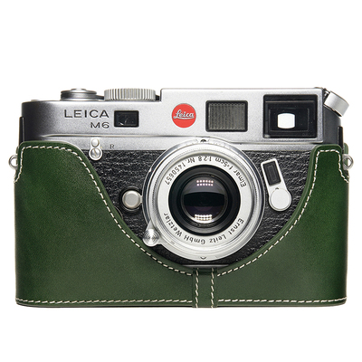 徕卡牛皮套旁轴相机包