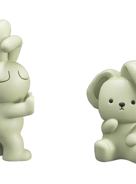 治愈系萌兔书档摆件桌面