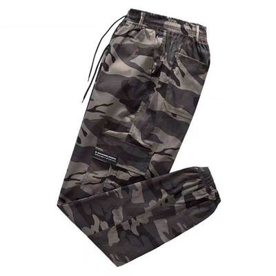 迷彩裤工地干活穿的裤子弹力耐磨