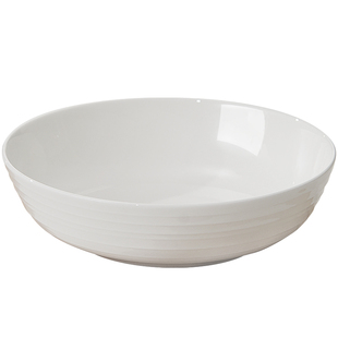 纯白骨瓷家用盘子大汤盘炒菜盘的浮雕深菜盘2026新款创意餐具