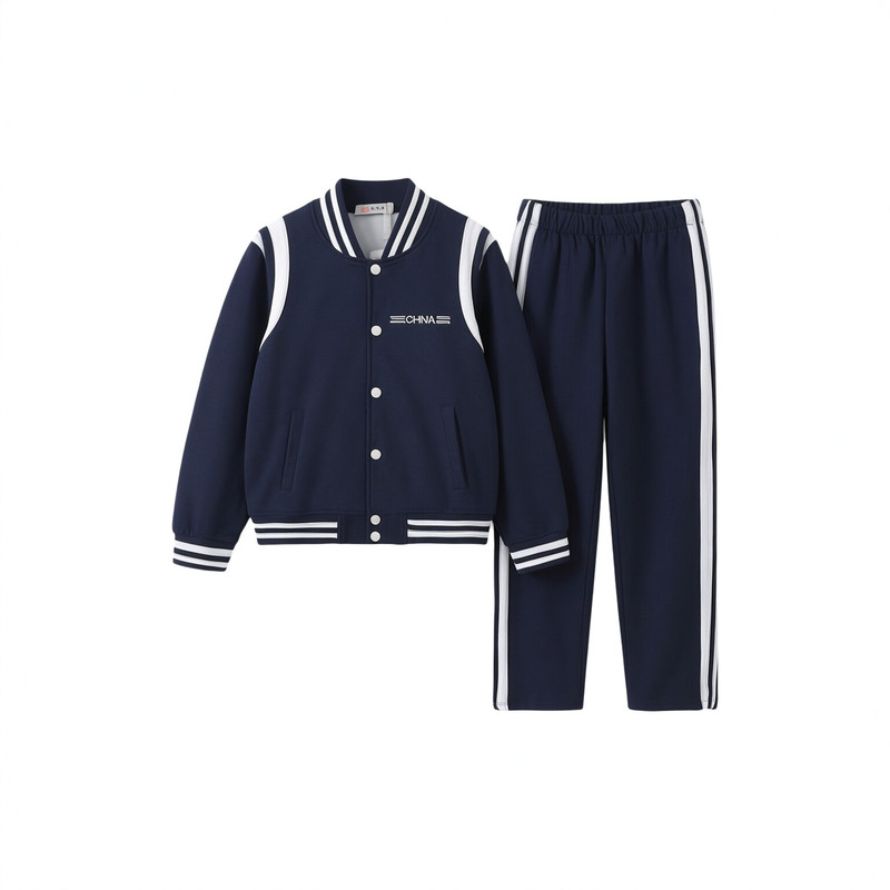 小学初中生班服套装男女学生夏季新款运动会校服棒球服纯棉三件套
