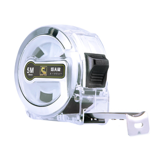 透明加厚卷尺5米 7.5米10米高精度盒尺耐磨电镀钢圈尺3米尺子测量