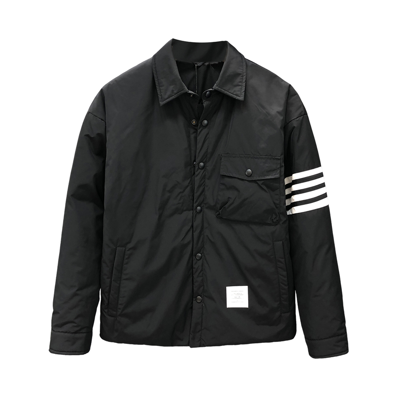 品质轻薄衬衫领羽绒服男潮牌