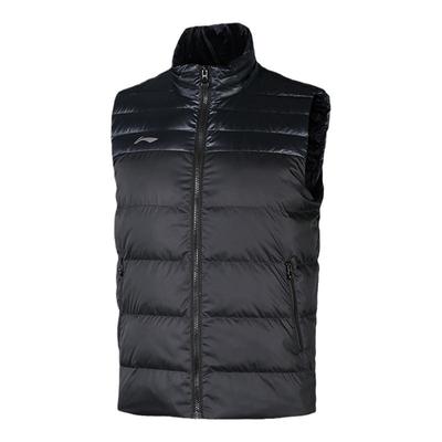 李宁正品运动休闲舒适男羽绒马甲