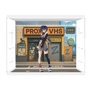 积木宅卡通游戏周边收纳开门式陈列盒适用于绝区零 铃手办展示盒