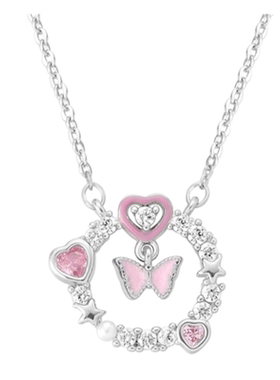 六件套项链学生甜美爱心恋爱女锁骨链小众高级感设计项链ins风