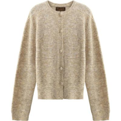 COCOBELLA静奢风短款花纱针织衫