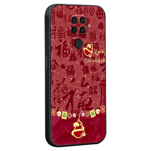 luckrider适用于华为nova5z手机壳nova5ipro保护套mate30lite新款防摔spn-al00高级感spn-al10荷花彩绘honor