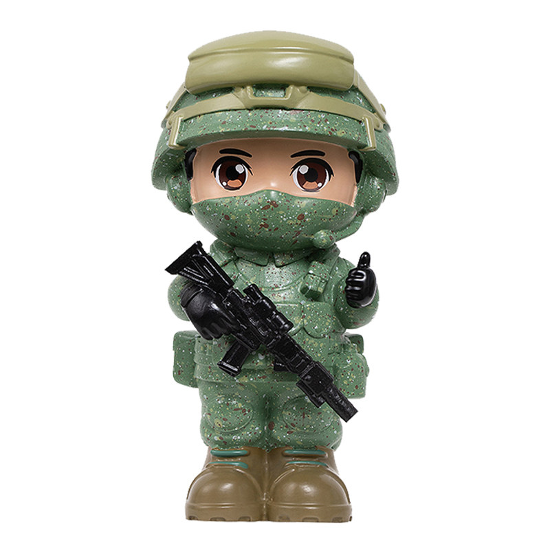 特种兵军人桌面车载摆件兵人手办