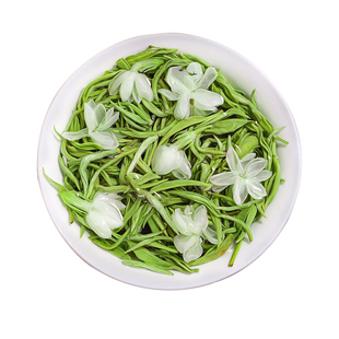 茉莉花茶茶叶2025新茶浓香型自己喝四川绿茶飘雪花香四溢罐装250g