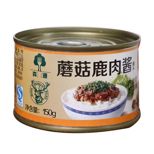 森源蘑菇鹿肉酱拌饭酱 拌面酱150g罐酱承德特产