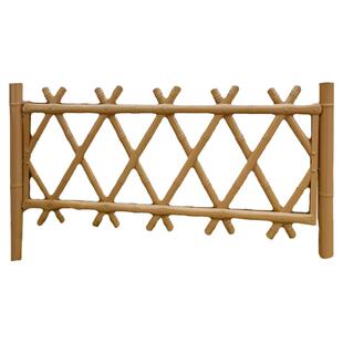 不锈钢仿竹篱笆护栏乡村振兴建设庭院子围栏户外菜园菜地隔离栅栏