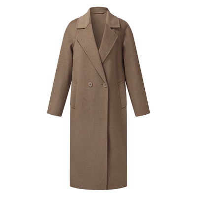 歌莉娅冬季羊毛羊绒大衣毛呢外套