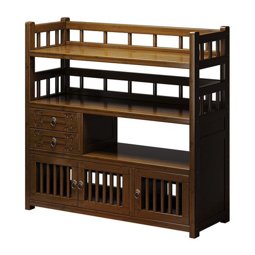 博古架楠竹多宝阁客厅茶室展示架古董文玩置物架收纳架摆件收藏架