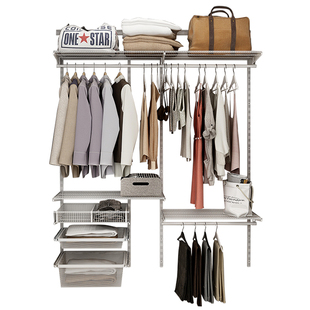 美达斯衣帽间伸缩拉篮 衣柜定制收纳拉内衣分格储物篮金属密网篮