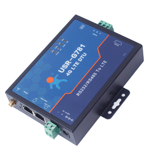 4G工业级无线路由器232/485串口有人物联网G781全网通插卡DTU模块