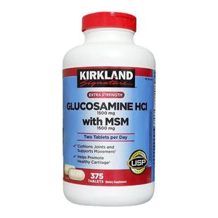 美国进口Kirkland柯克兰氨基葡萄糖软骨素维骨力中老年补钙关节宝